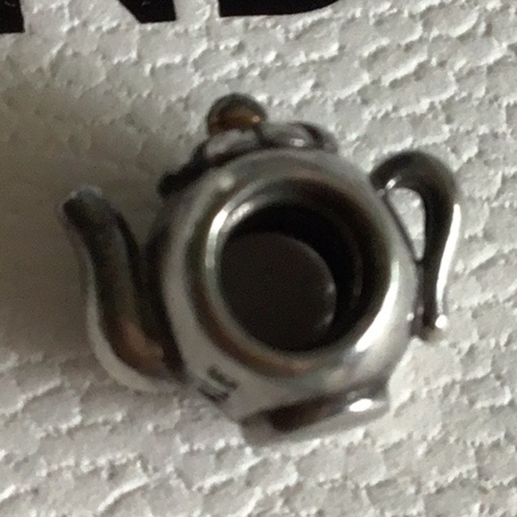 Pandora two tone tea pot charm - Picture 3 of 3